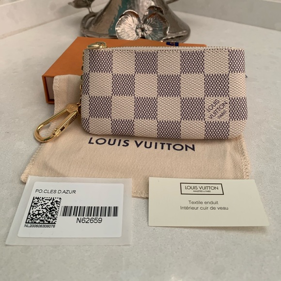 SOLD Azur Louis Vuitton Key Pouch - Picture 1 of 8